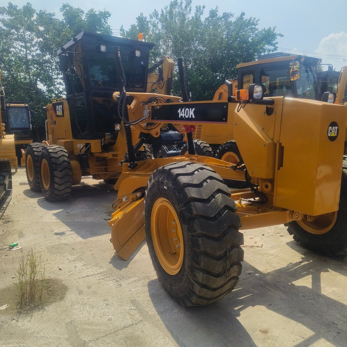Low Fuel Consumption Cat 140K Used Motor Grader, Full Functional Road Grading-huaiyun machinery