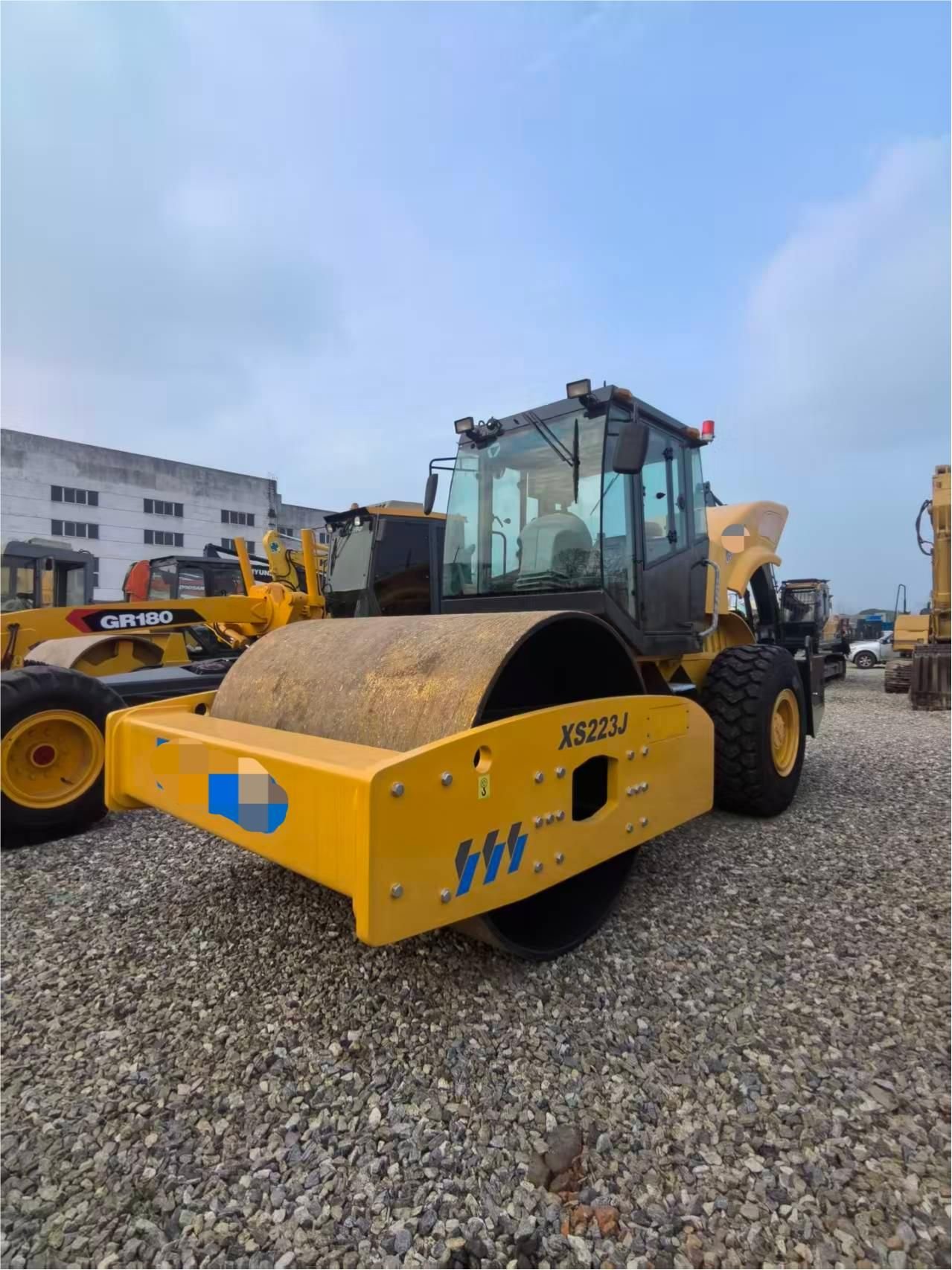 Tested Used Diesel Road Roller for General Paving and Site Leveling-huaiyun machinery