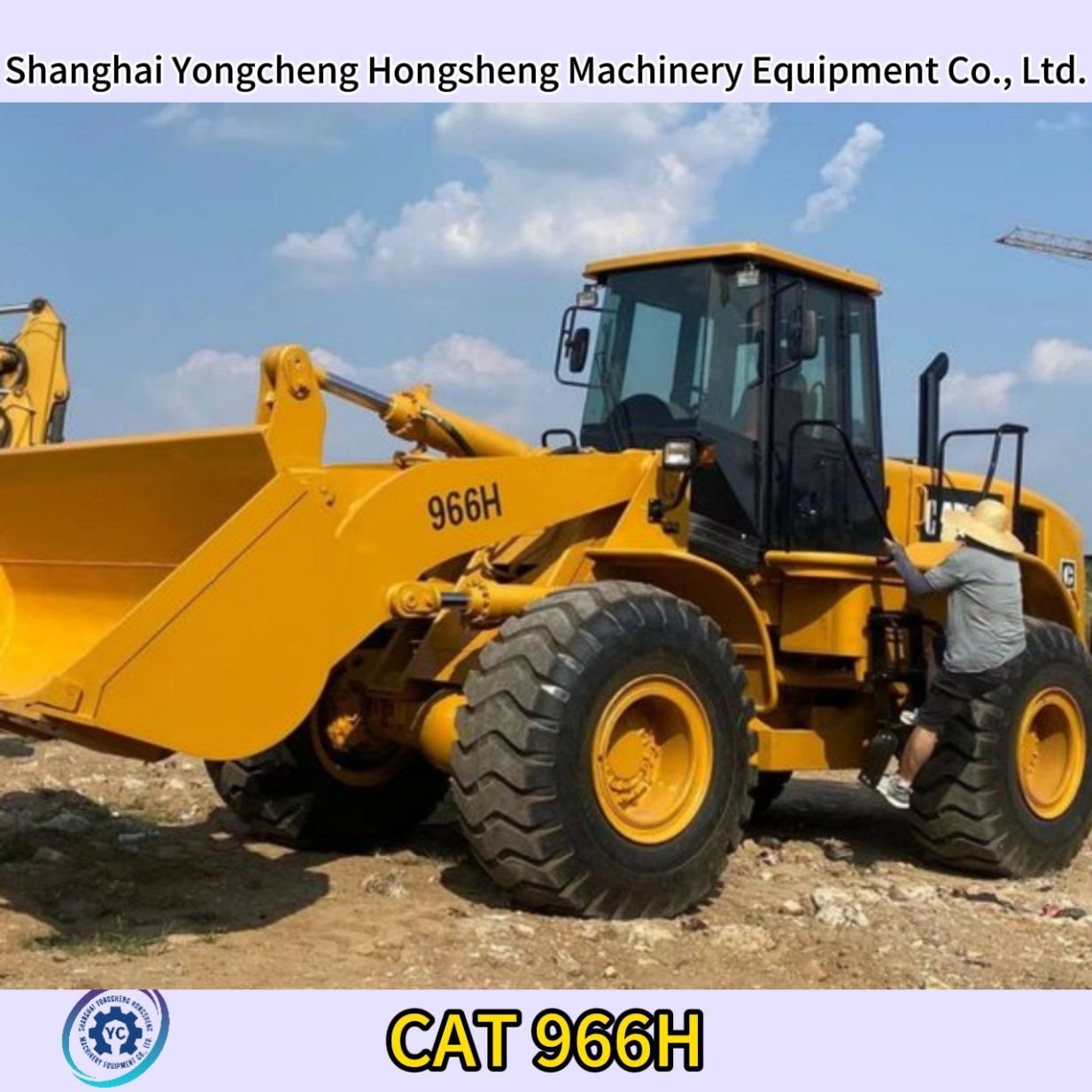 Used Caterpillar 966h Wheel Loader for Construction with CE Certificate in Good Condition for Sale-huaiyun machinery