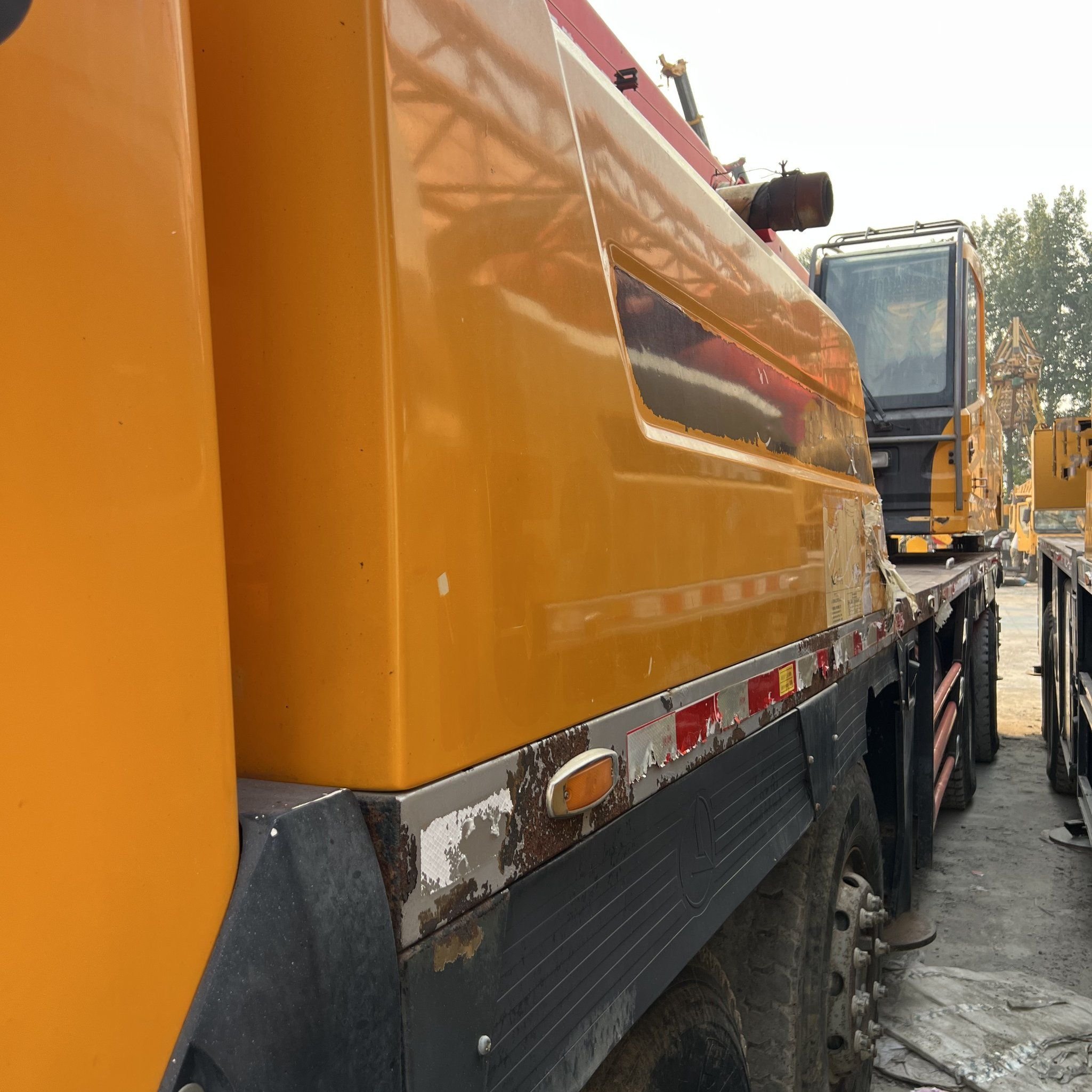 Used Sanym 50 Tons Automotive Hydraulic Crane-huaiyun machinery